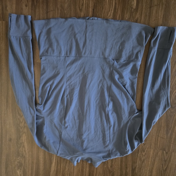 Athleta Salutation Jacket XL Blue Sport Travel Yoga Full Zip - Picture 7 of 9